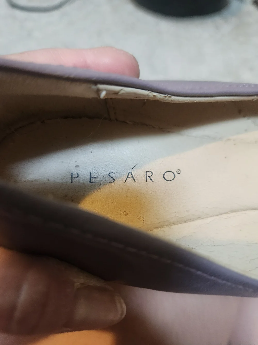 Pesaro Lavender Ballet Flats with Bow Accent